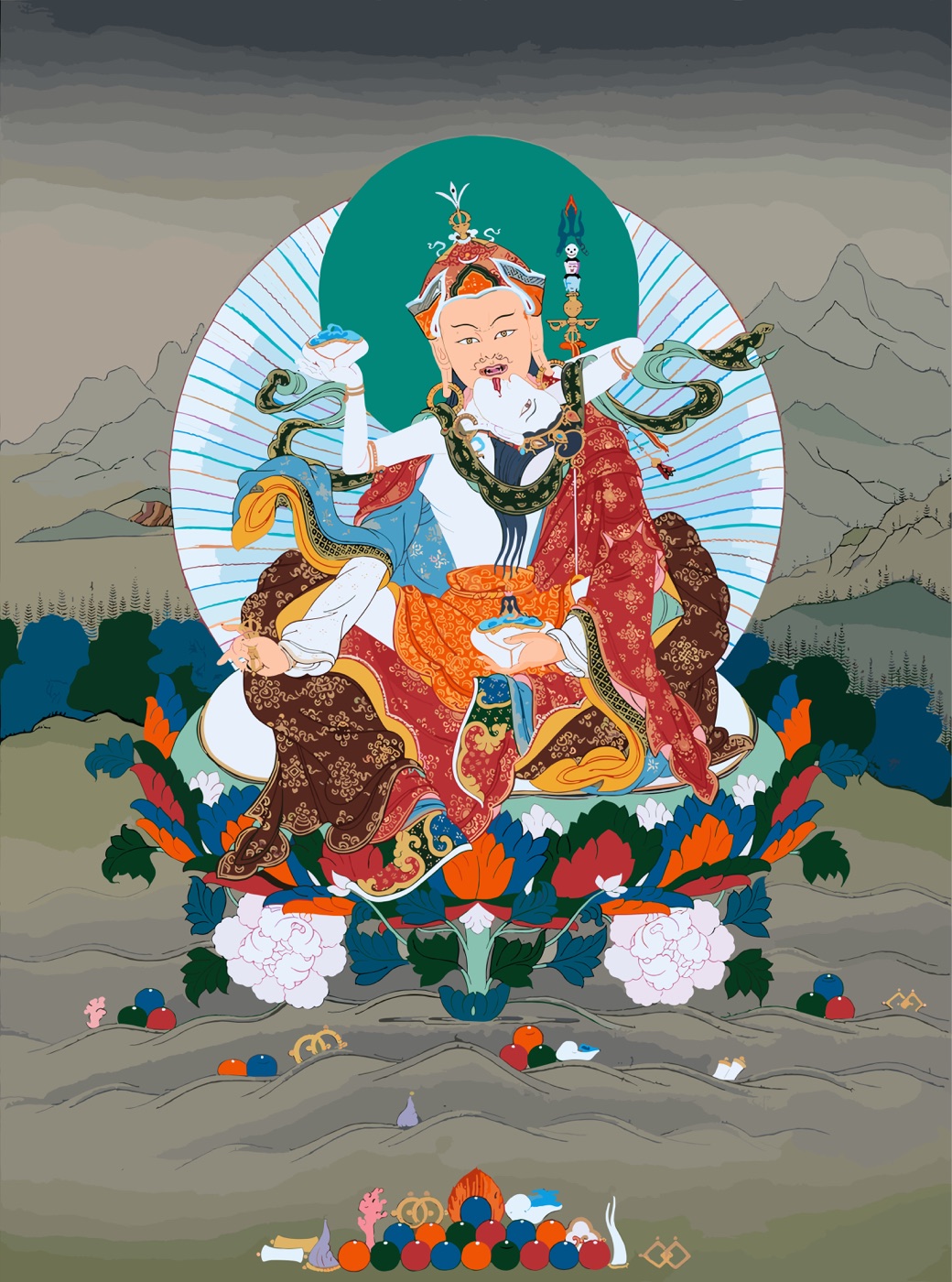 Guru Rinpoche thangka
